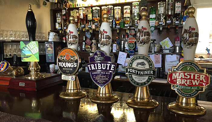 Real ales at The Star Inn